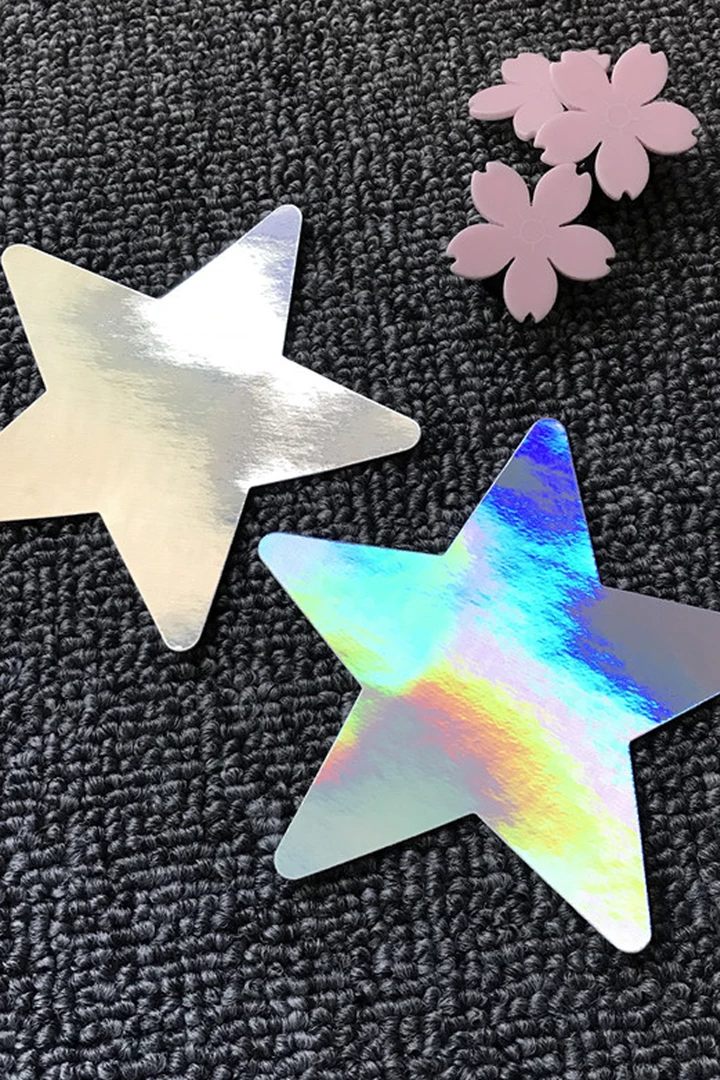 GE Apparel Holographic Star Pasties 2 GE Apparel Holographic Star Pasties