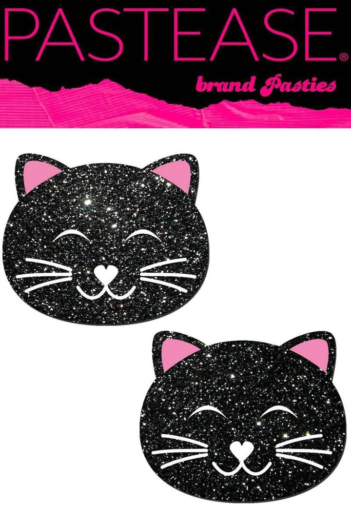 PASTEASE Brand Pasties Lingerie Glitter Kitty Cat Pasties 1 PASTEASE Brand Pasties Lingerie Glitter Kitty Cat Pasties