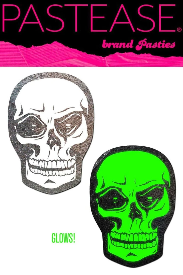 PASTEASE Brand Pasties Glitter Skull Pasties 2 PASTEASE Brand Pasties Glitter Skull Pasties