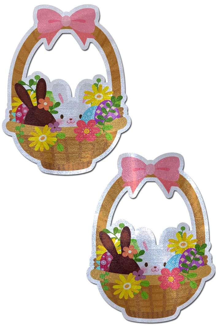 Pastease Lingerie Peek-a-Boob Easter Basket Bunny Nipple Pasties 1 Pastease Lingerie Peek-a-Boob Easter Basket Bunny Nipple Pasties