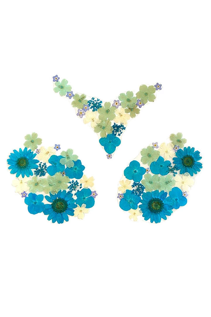 NevaNude Lingerie Spring Fling Blue Real Dried Pressed Flower Nipztix 1 NevaNude Lingerie Spring Fling Blue Real Dried Pressed Flower Nipztix