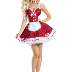 Party King Sexy Halloween Costumes Glam Nurse Costume
