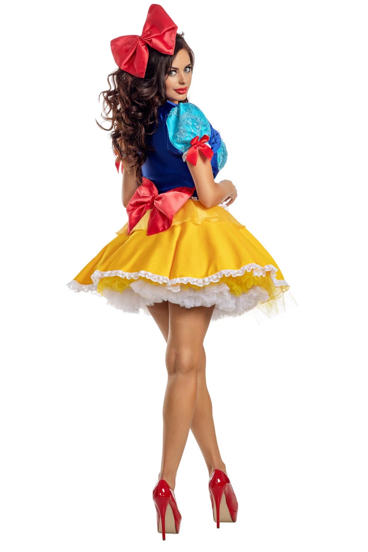 Party King White As Snow Princess Costume 2 Party King White As Snow Princess Costume