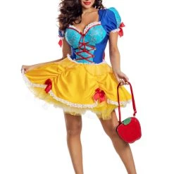 Party King White As Snow Princess Costume 7 Party King White As Snow Princess Costume