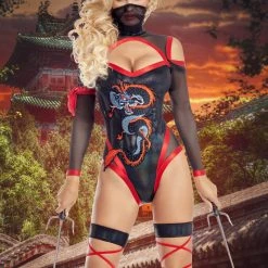 Party King Crouching Dragon Ninja Costume Sexy Halloween Costumes