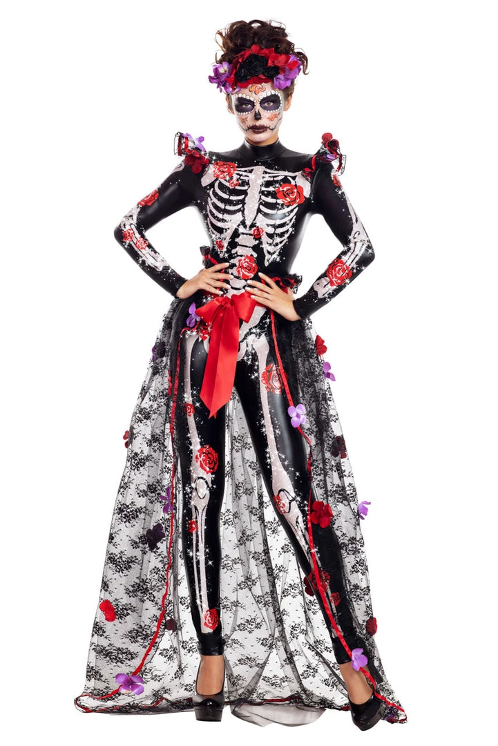 Party King Rosas Day Of The Dead Costume Sexy Halloween Costumes 4 Party King Rosas Day Of The Dead Costume Sexy Halloween Costumes