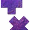 Pastease Glitter Purple XX Nipple Pasties
