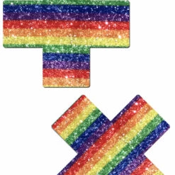 Pastease Glittering Rainbow XX Nipple Pasties