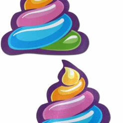 Pastease Unicorn Poo Rainbow Shit Emoji Nipple Pasties