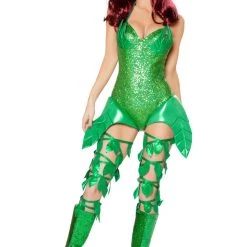 Roma Costume Poisonous Green Villain Costume