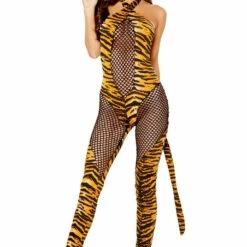 Roma Costume Fishnet Kitty Cat Costume Lingerie