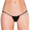 Roma Costume Metallic Low Rise G-String Panties