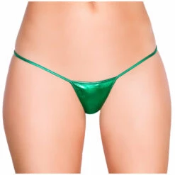 Roma Costume Metallic Low Rise G-String Panties