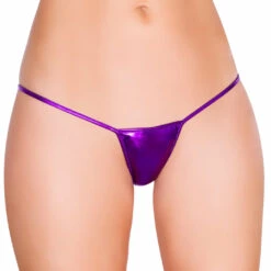 Roma Costume Metallic Low Rise G-String Panties