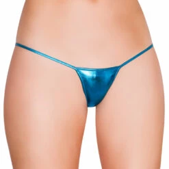Roma Costume Metallic Low Rise G-String Panties
