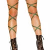 Roma Costume O-Ring Leg Wrap With Garter