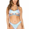 Roma Costume Clothing Sequin Underboob Cutout Bikini Top