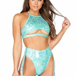 Roma Costume Clothing Underboob Cutout Halter Top 7 Roma Costume Clothing Underboob Cutout Halter Top