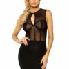 Roma Costume Sheer Keyhole Mini Dress