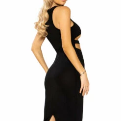 Roma Costume Bodycon Mini Dress With Underboob Detail Clothing