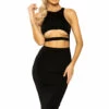 Roma Costume Bodycon Mini Dress With Underboob Detail Clothing