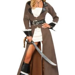 Roma Costume Deluxe Pirate Captain Costume Sexy Halloween Costumes