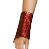 Roma Costume Gloves And Arm Warmers Set Of Red Dragon Slayer Wrist Cuffs
