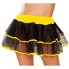 Roma Costume Accessories Black And Yellow Double Layer Petticoat