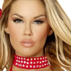 Roma Costume Rhinestone Studded Choker