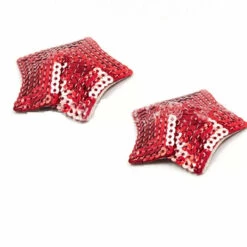 HD Lingerie Red Sequin Star Shaped Nipple Pasties
