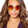 Roma Costume Hippie Heart Glasses Accessories