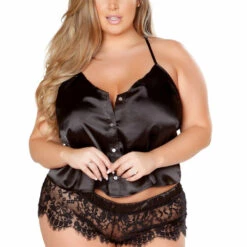 Roma Costume Plus Size Elegant Pajama Set Plus Size Lingerie