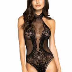 Roma Costume Lingerie Halter Neck Bodystocking Teddy
