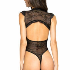 Roma Costume Cap Sleeve Crotchless Teddy