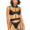 Roma Costume Lingerie Collard Garter And Bra Set