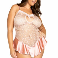 Roma Costume Plus Size Floral Embroidery Teddy