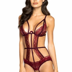 Roma Costume Lingerie Crotchless Teddy With Multiple Cutouts And Lace Detail 7 Roma Costume Lingerie Crotchless Teddy With Multiple Cutouts And Lace Detail