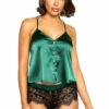 Roma Costume Lingerie Elegant Satin And Lace Pajama Set