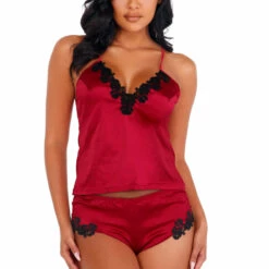 Roma Costume Lingerie Soft Satin Short Set
