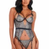 Roma Costume Metallic Lace Bustier