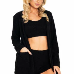 Roma Costume Cozy Fuzzy Robe With Pockets