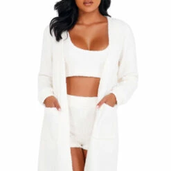 Roma Costume Cozy Fuzzy Robe With Pockets