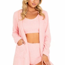 Roma Costume Cozy Fuzzy Robe With Pockets