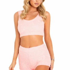 Roma Costume Cozy Fuzzy Short Set Lingerie