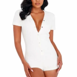 Roma Costume Lingerie Cozy Fuzzy Romper