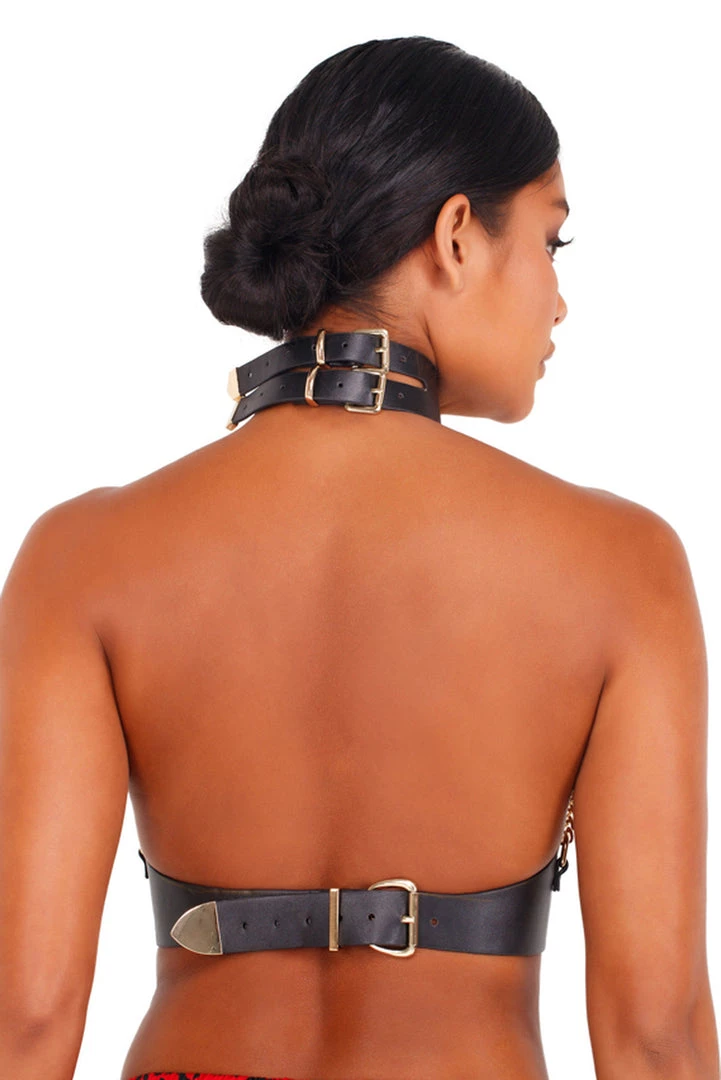 Roma Costume Leatherette And Chain Holster 2 Roma Costume Leatherette And Chain Holster