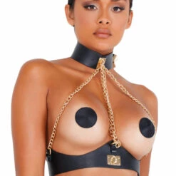 Roma Costume Leatherette And Chain Holster