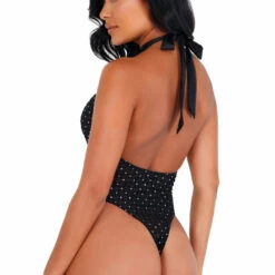 Roma Costume Sheer Glitter Teddy