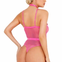 Roma Costume Strappy Vinyl Bodysuit