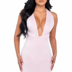 Roma Baby Pink Glitter Cocktail Dress Dresses